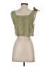 Assorted Brands 100% Cotton Green Sleeveless Blouse Size XS - photo 2