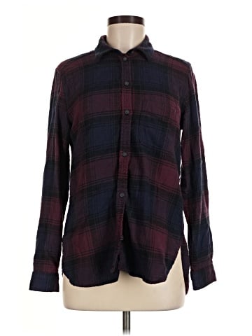 American Eagle Outfitters Long Sleeve Button-Down Shirt (view 1)