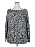 Amaryllis Silver Long Sleeve Top Size 2X - photo 1
