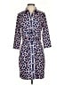 Gretchen Scott Designs Print Blue Casual Dress Size S - photo 1