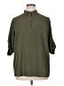 Assorted Brands Green 3/4 Sleeve Blouse Size 1X - photo 1
