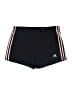 Adidas 100% Polyester Stripes Black Athletic Shorts Size M - photo 1