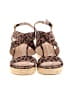 Stuart Weitzman Animal Print Brown Wedges Size 9 1/2 - photo 2