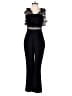 Topshop Graphic Black Jumpsuit Size 0 - photo 1