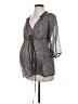 A Pea in the Pod 100% Polyester Gray Kimono Size Sm Maternity - photo 1