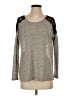 Love Scarlett Silver Pullover Sweater Size S - photo 1