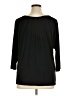 Worthington 100% Polyester Black 3/4 Sleeve Top Size 1X - photo 2