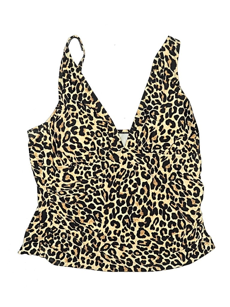 Pre-owned Sonnet Shores Sleeveless Blouse In Gold
