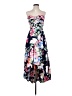 Eliza J 100% Polyester Floral Blue Cocktail Dress Size 4 - photo 1