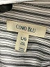 Como Blu 100% Polyester Stripes Gray 3/4 Sleeve Blouse Size L - photo 7