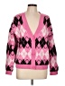 Berkley Jensen Argyle Pink Cardigan Size L - photo 1