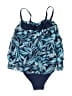 Lands' End Print Blue Swimsuit Top Size 10L - photo 2