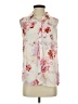 Forever 21 100% Polyester Floral Ivory Sleeveless Blouse Size S - photo 1