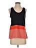 Ann Taylor Color Block Orange Sleeveless Top Size XS - photo 1