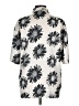 Topshop 100% Polyester Floral Ivory Short Sleeve Blouse Size 8 - photo 2