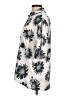 Topshop 100% Polyester Floral Ivory Short Sleeve Blouse Size 8 - photo 5