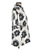 Topshop 100% Polyester Floral Ivory Short Sleeve Blouse Size 8 - photo 4