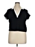 Torrid Black Short Sleeve Polo Size 1X Plus (1) - photo 1