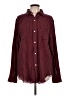Current/Elliott Houndstooth Red Long Sleeve Button-Down Shirt Size Lg (3) - photo 1