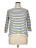 Talbots Stripes Silver Pullover Sweater Size XL Petite - photo 1