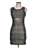 Core 10 Metallic Gray Cocktail Dress Size L - photo 1