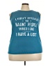 Unbranded Blue Sleeveless T-Shirt Size 3X - photo 1