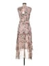 JJ's House 100% Polyester Floral Pink Cocktail Dress Size M - photo 2