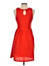Bordeaux 100% Polyester Chevron-herringbone Red Orange Cocktail Dress Size XS - photo 2