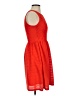 Bordeaux 100% Polyester Chevron-herringbone Red Orange Cocktail Dress Size XS - photo 4
