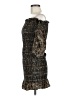 Topshop 100% Polyester Tweed Black Brown Cocktail Dress Size 6 - photo 5