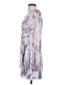 Parker Black 100% Polyester Print Purple Cocktail Dress Size 0 - photo 5