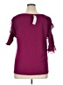 Bold Elements Burgundy Short Sleeve Blouse Size 1X - photo 2