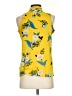 Violet & Claire 100% Polyester Yellow Sleeveless Blouse Size S - photo 2