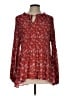 Rose + Olive 100% Polyester Red Casual Dress Size L - photo 1