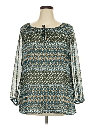 Faded Glory Long Sleeve Blouse (view 1)