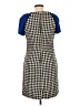 ICE 100% Acrylic Houndstooth Blue Casual Dress Size 10 - photo 2