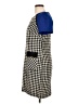 ICE 100% Acrylic Houndstooth Blue Casual Dress Size 10 - photo 5