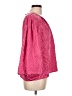 Calligraphie 100% Polyester Pink 3/4 Sleeve Blouse Size L - photo 4