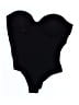 JLUXLABEL Solid Black Bodysuit Size S - photo 1
