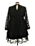Torrid 100% Polyester Black Cocktail Dress Size 3X Plus (3) - photo 2