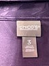 Chico's Purple 3/4 Sleeve Blouse Size XL (3) - photo 7