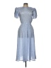Albert Nipon 100% Polyester Blue Casual Dress Size 10 Petite - photo 1