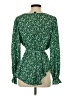 Shein Green Long Sleeve Blouse Size 4 - photo 2