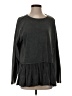 Easel Gray Long Sleeve Top Size S - photo 1