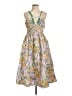 AMUR Tropical Yellow Cocktail Dress Size 12 - photo 1