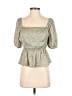 Altar'd State 100% Polyester Green 3/4 Sleeve Blouse Size M - photo 1