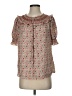 Max Studio 100% Polyester Brown Short Sleeve Blouse Size XS - photo 1