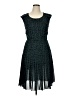 Halogen Animal Print Teal Cocktail Dress Size 14 - photo 1