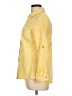Kut from the Kloth Checkered-gingham Yellow 3/4 Sleeve Button-Down Shirt Size L - photo 5