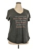 Apt. 9 Gray Short Sleeve T-Shirt Size XXL - photo 1